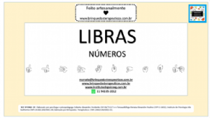 LIBRAS - CARDS NÚMEROS