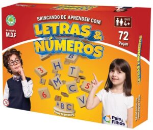 Brincando De Aprender Com Letras E Números 72 Pçs