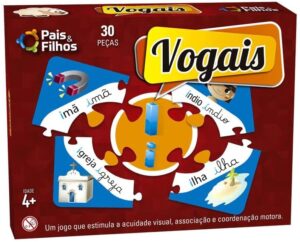 Brincar De Aprender Vogais - 30 Pçs