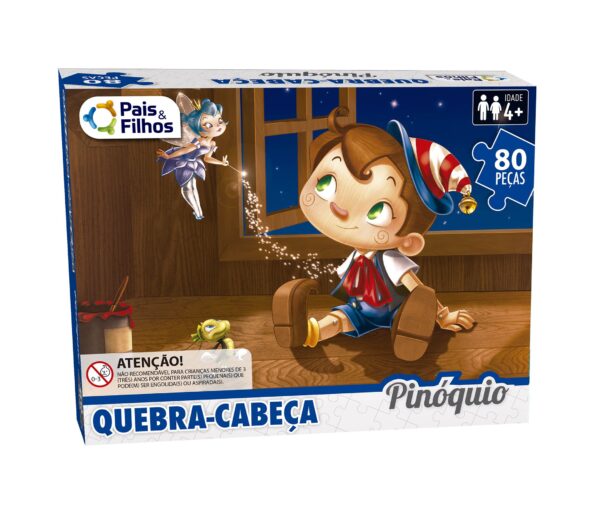 Quebra-Cabeça Pinóquio 80 peças