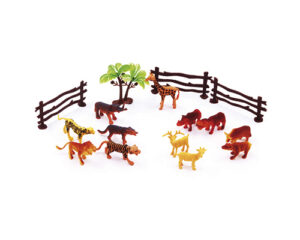 KIT ANIMAL SELVAGEM NEW SET COM 16 PECAS PICA PAU