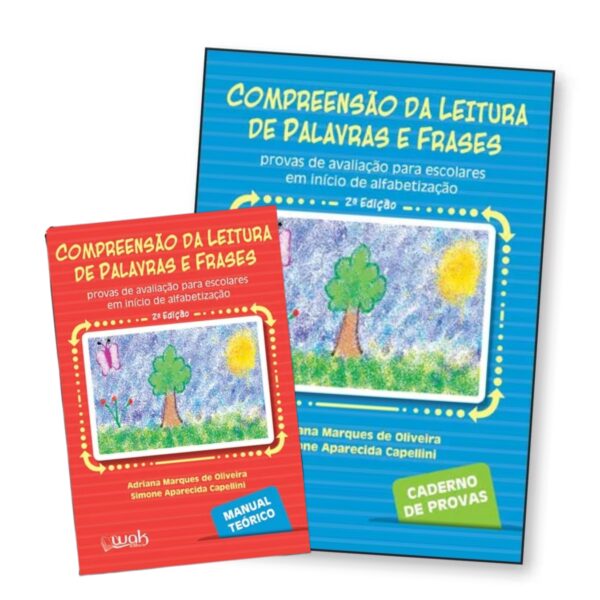 KIT Compreensão da Leitura de Palavras e Frases - Caderno de Provas + Manual Teórico