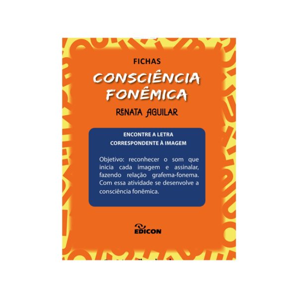 Fichas Consciência Fonêmica – Renata Aguilar