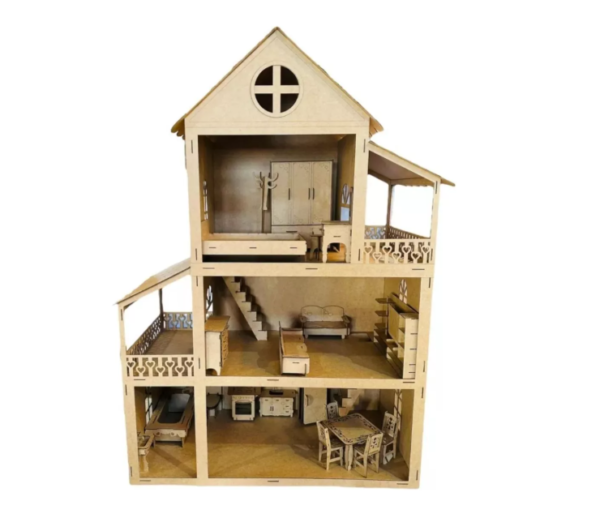 Casinha de boneca MDF de 03 MM