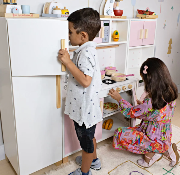 Kit Cozinha Infantil com Geladeira e Máquina de Lavar - Image 3